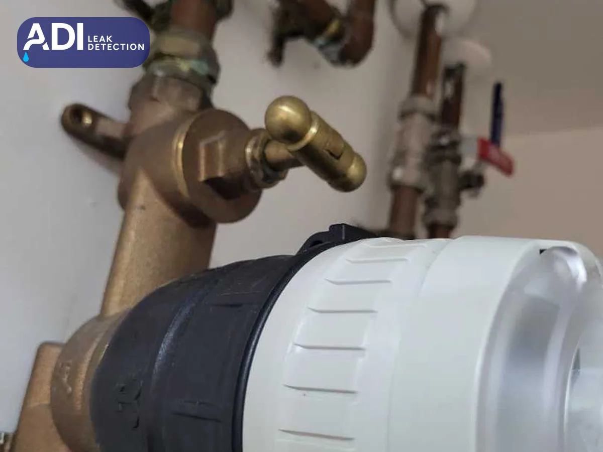 Water valves and pipework in the L1 flat